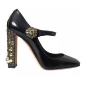 Krystalpyntede Mary Jane Pumps