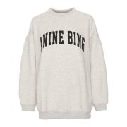 Vintage Oversized Sweatshirt med Rund Hals