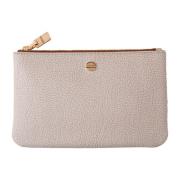 Hvid Lynlås Flat Clutch