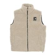 Sherpa Puffer Vest med lynlås