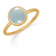 Aqua Chalcedon Petite Ring