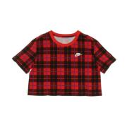 Plaid University Red Dame Tee