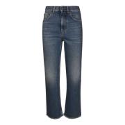 Medium Wash Cropped Jeans