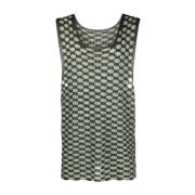 Firkantet Strik Tank Top