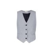 Dandy Frozen Twill Vest Grå