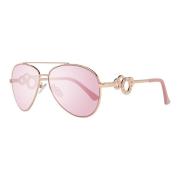 Rosaguld Aviator Solbriller