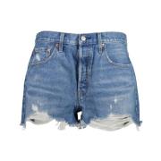 Vintage 501 Denim Shorts med Distressed Look