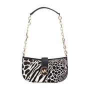 Sort Haircalf Crossbody Taske