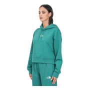 Grøn Essential Crop Hoodie Sweaters