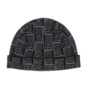 Monogram Beanie i Sort