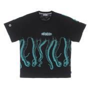 Sort Mænds Octopus Tag Tee