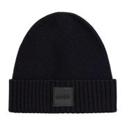 Blå Uld Beanie Hat