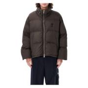 Chokolade Strikvarer Logo Puffer Jakke