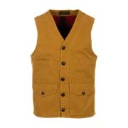 Beige Gilet Frakker