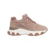 Beige Suede Hyperaktive Sneakers