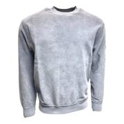 Børstet Emeriued Diagonal Fleece Sweatshirt