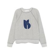 Blå Grå Logo Sweatshirt