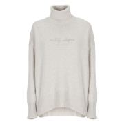 Ivory Uld Kashmir Silke Sweater