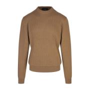 Brun Herringbone Crew Neck Sweater