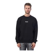 Sort langærmet logo sweatshirt