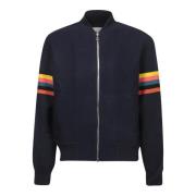 Blå Uld Cardigan AW24