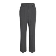 Elegant Wide Leg Trousers Light Grey