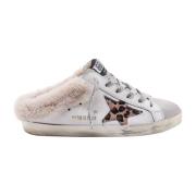 Læder Sabot Sneakers med Animalier Patch