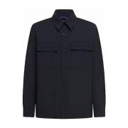 Marine Overshirt i Strækuld