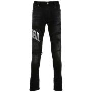 Sort Distressed Skinny Jeans