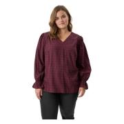 Bordeaux V-hals Bluse Ronja