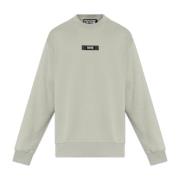 Sweatshirt med logo patch