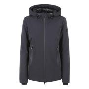 Sort Kort Puffer Frakke Soft Shell