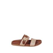 Linned & Cotto Flad Sandal