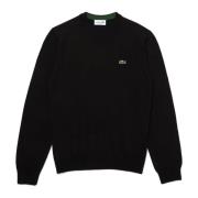 Klassisk Rund Hals Sort Sweater