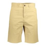 Beige Bomuld Bermuda Shorts