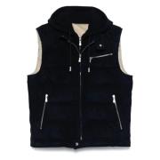 Suede Lynlås Vest