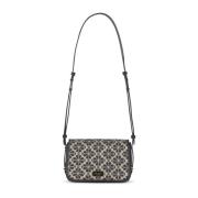 Blomstret Jacquard Crossbody Taske