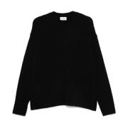 Sort Bouclé Crew Neck Sweater