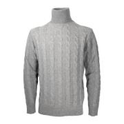 Herre Flettet Cashmere Uld Sweater