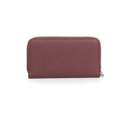 Burgundy Zip Around Wallet