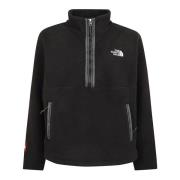 Sort Fleeski 1/4 Zip Pullover