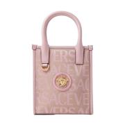 Logo Jacquard Mini Tote Taske