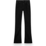 Sort Skinny Fit Flare Jeans