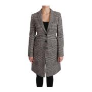 Multifarvet Ternet Uld Blazer