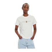 Broderet logo bomuld T-shirt - Hvid