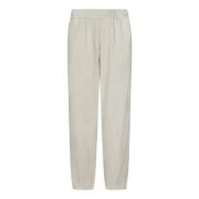 Hvide Velour Jogger Bukser AW24