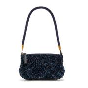 MEDIUM TWEED PAILLETTES SKULDERTASKE