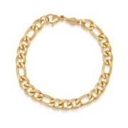 Herre Guld Figaro Armbånd i 6mm