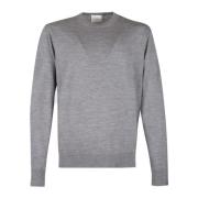 Herre Crew Neck Sweater i Lysegrå