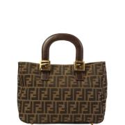 Pre-owned Stof fendi-tasker